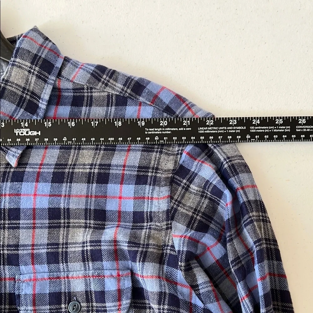 Daniel Cremieux Blue and Black Plaid‎ Casual Shirt Size 2XT
